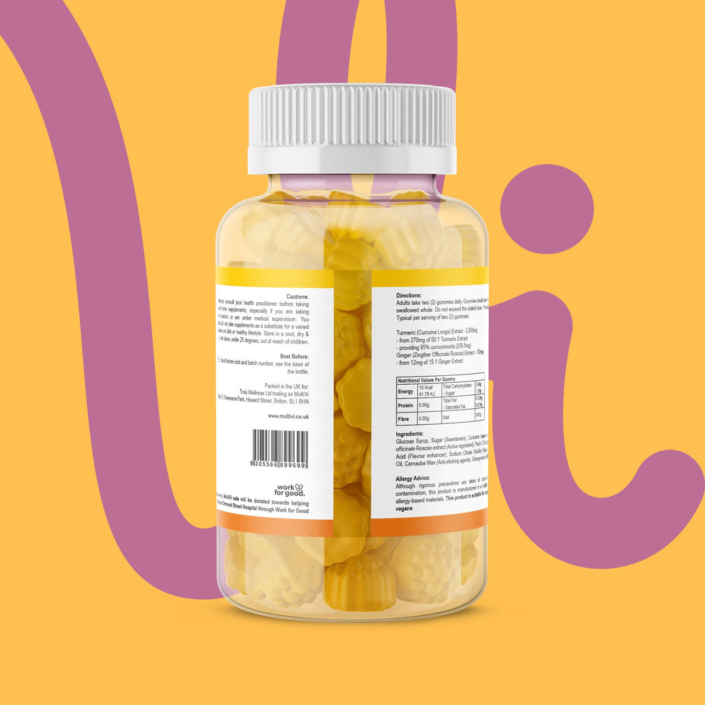 Turmeric & Ginger Gummies - Orange Flavour